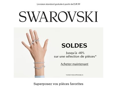 Soldes : jusqu’à -40% sur des bracelets éblouissants​