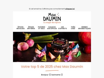 Votre top 5 de 2025 🏆