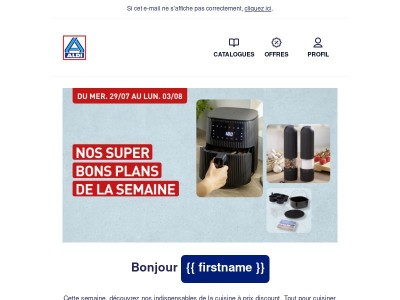 Les indispensables de la cuisine à prix ALDI