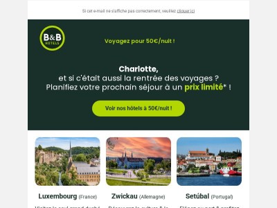 💥 Nouveaux hôtels à 50€/nuit – seulement pour quelques semaines !