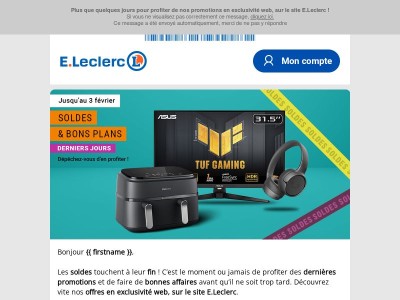 SOLDES : Dernière ligne droite !