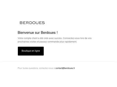 Confirmation de votre compte