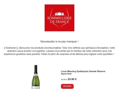 💸 Hey {{ firstname }}, découvre nos promos juste pour toi! 🍷