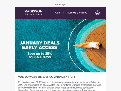 ✨ Offres de janvier en avant-première. Jusqu'à 35 % de remise !