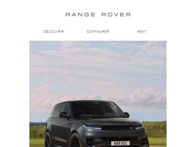 Range Rover : le dynamisme rencontre l'élégance.