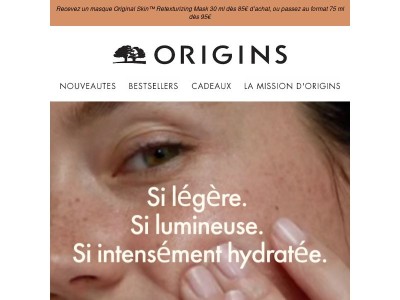Découvrez notre soin hydratant le plus léger à ce jour.