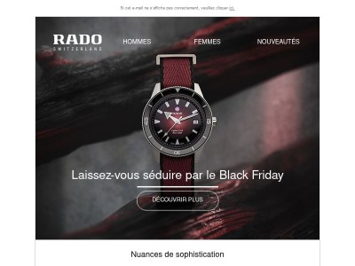 La saison du Black Friday: Teintes sombres, élégance intemporelle