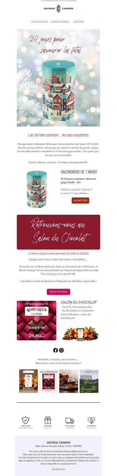 Notre Calendrier de l'Avent est arrivé 🎄