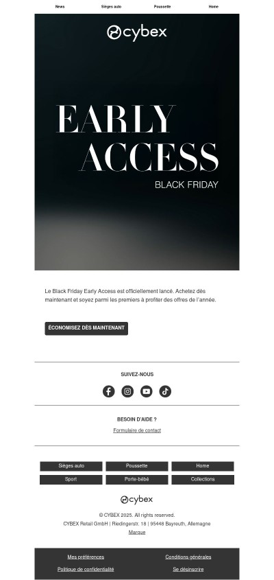 L’accès anticipé du Black Friday commence maintenant