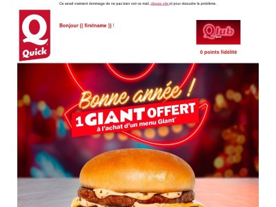 1 Giant OFFERT pour la nouvelle année🎉