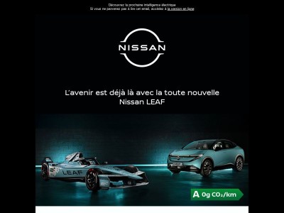 La pionnière de l'électrique revient. Découvrez la toute nouvelle Nissan LEAF