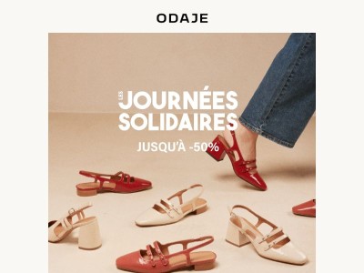Journées solidaires, jusqu'à -50% 🤍