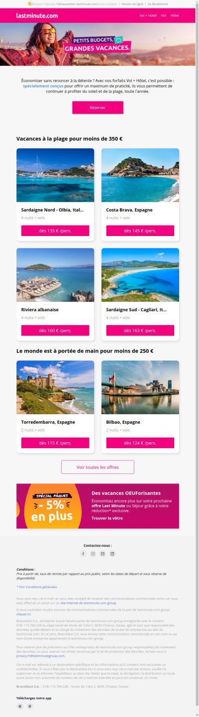 Voyagez plus, dépensez moins