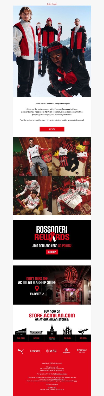 From Milan to the mountains: introducing Rossignol x AC Milan Ski Collection