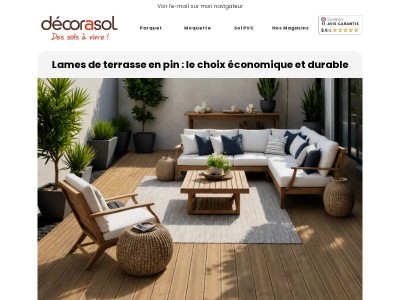 Lames de terrasse en pin : le choix économique et durable