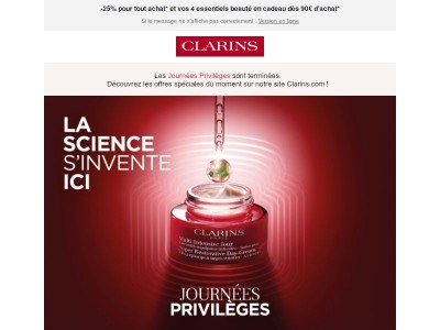 ⌛ Dernières heures de nos Journées Privilèges !