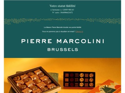 Maison Pierre Marcolini double vos points ✨