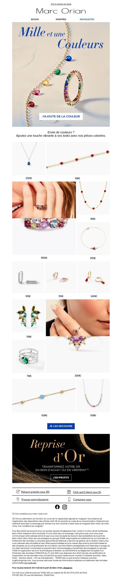 Osez la couleur avec nos bijoux !