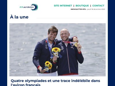 FFAviron INFO - Newsletter #174