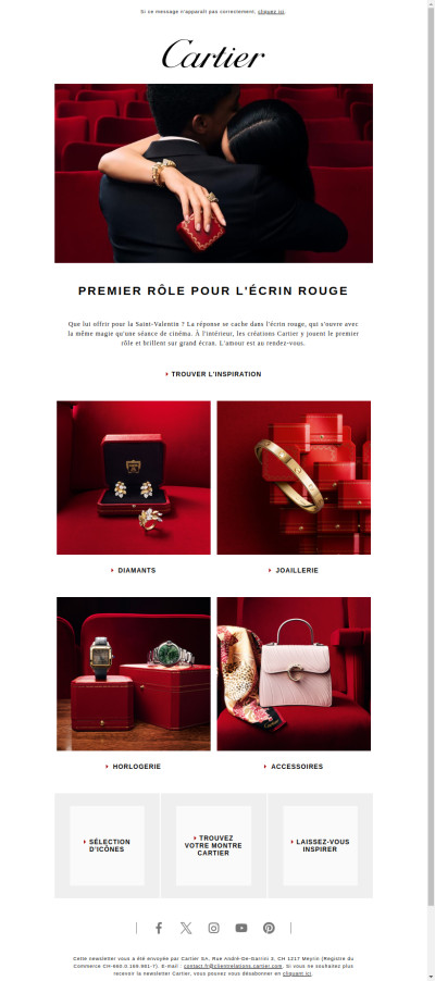 Saint-Valentin : des cadeaux sous le feu des projecteurs