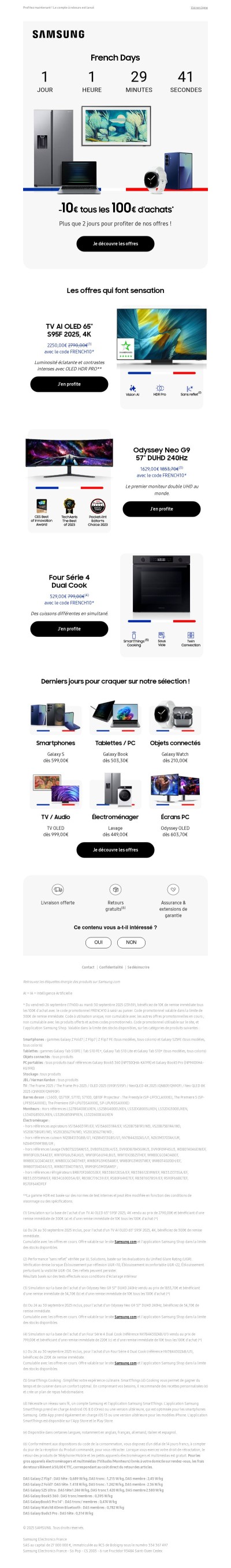 ⏳Dernière chance French Days : -10% supplémentaire 🔥