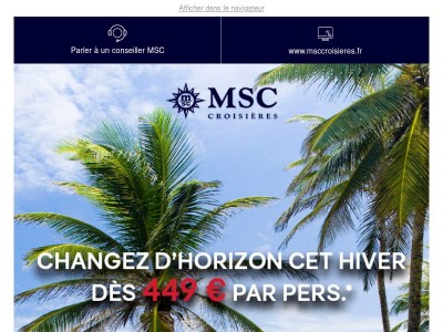 Votre croisière hivernale dès 449 € par pers. ! ❄️