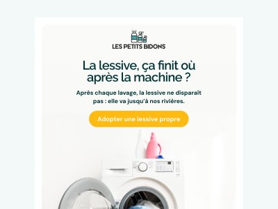 Que devient la lessive après une machine ?