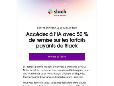🎉 50 % de réduction sur les forfaits payants : maintenant avec les AI Notes et bien plus
