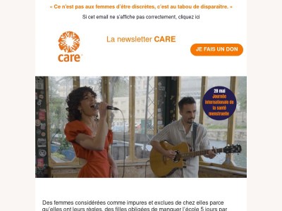 NEWSLETTER | Parodie d’une chanson de Johnny Halliday contre le tabou des règles