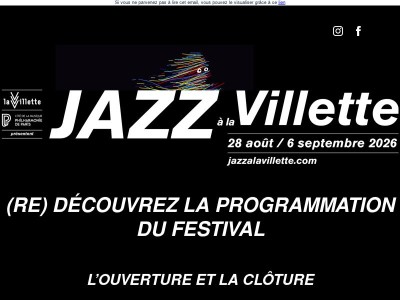 Moins d’un mois avant le lancement de Jazz à la Villette 2026 🎷​