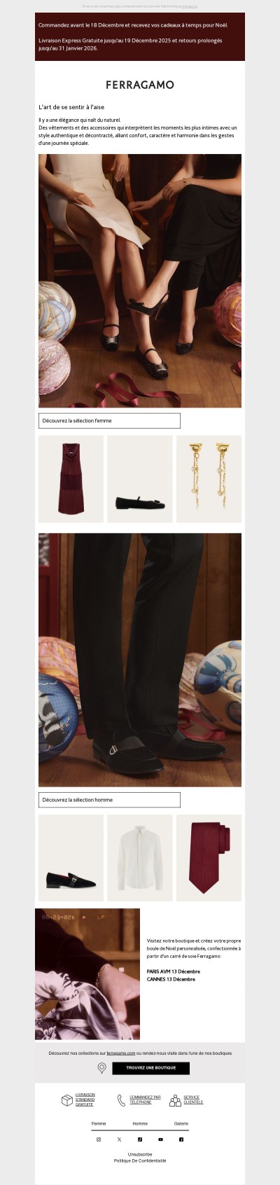 Le style Ferragamo pour les moments à partager