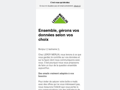Vous êtes aux commandes de vos données