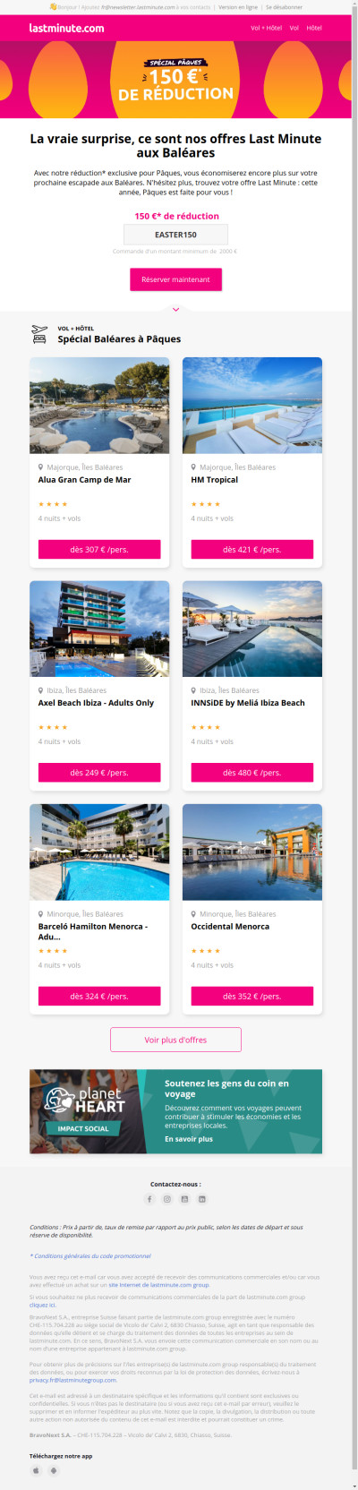 Spécial Baléares à Pâques