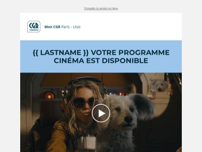 Découvrez la programmation de votre cinéma