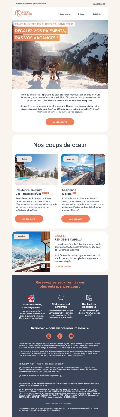 ⭐ Klarna : payez en 3 fois ou plus tard. Sans frais.