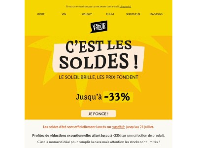 SOLDES : top départ, jusqu'à -33% sur une sélection !