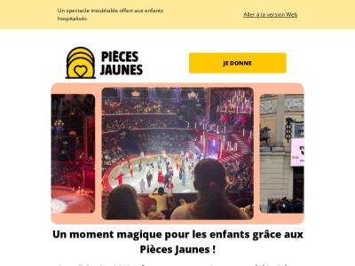 1 300 sourires grâce aux Pièces Jaunes 🎪 