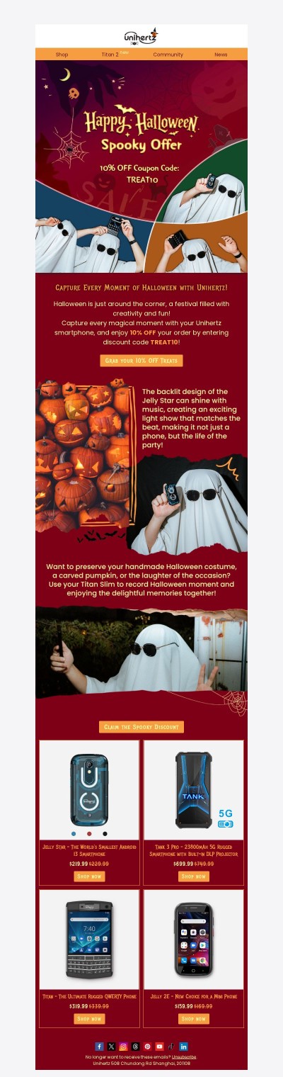 No Tricks, Just Treats: 10% OFF for Halloween!