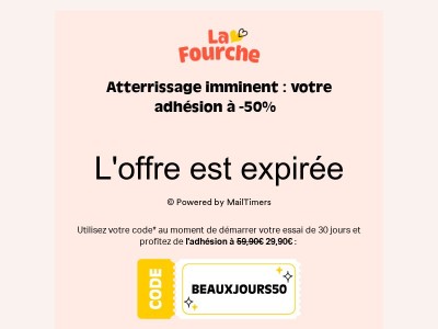 L'offre à −50% disparaît demain 🔥