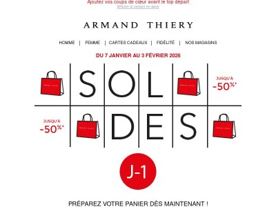 J-1 avant les SOLDES : préparez votre panier dès maintenant !