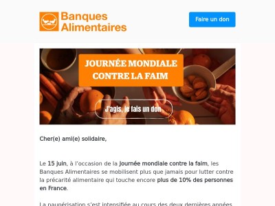 🌍 Ensemble, agissons pour la Journée mondiale contre la faim
