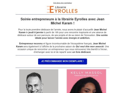 Rencontrez Jean Michel Karam le 8 janvier !