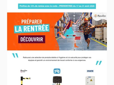 Tout pour un environnement de travail plus sûr