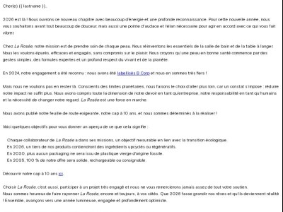 Avec La Rosée vous avez fait un choix…