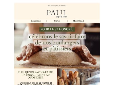🥖 Célébrons la St Honoré et le savoir-faire de nos boulangers