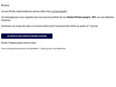 Profitez de nos Ventes Privées d'hiver ❄️