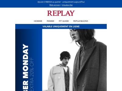 C’est le Cyber Monday - ton extra -20% est là ⚡