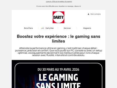 Le gaming sans limites
