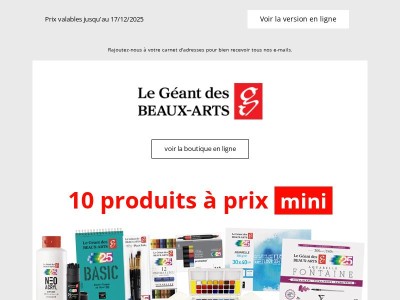 10 produits GÉANTS 25 ans à prix mini !