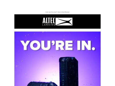 Welcome to Altec Lansing 🔈